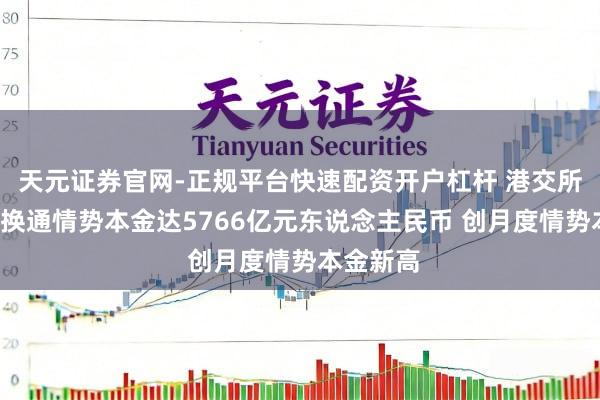 天元证券官网-正规平台快速配资开户杠杆 港交所：1月互换通情势本金达5766亿元东说念主民币 创月度情势本金新高
