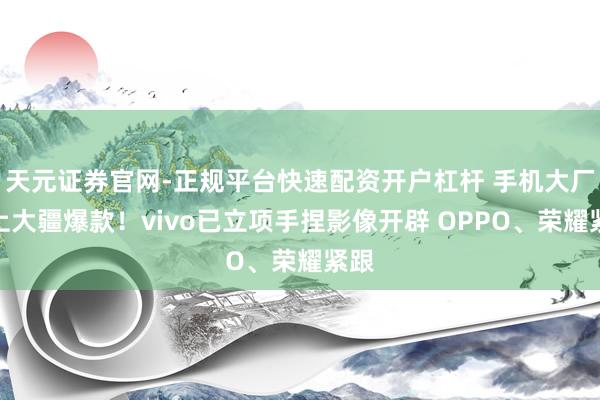 天元证券官网-正规平台快速配资开户杠杆 手机大厂盯上大疆爆款！vivo已立项手捏影像开辟 OPPO、荣耀紧跟