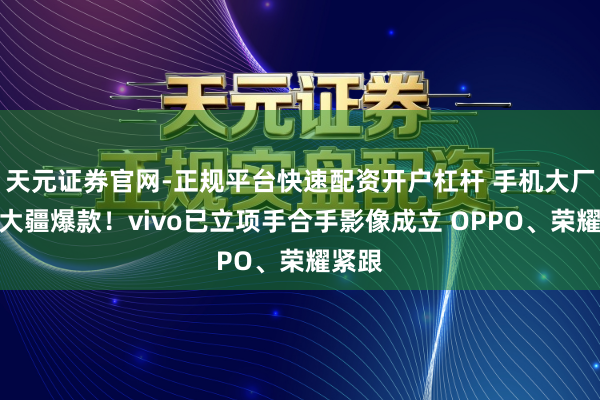 天元证券官网-正规平台快速配资开户杠杆 手机大厂盯上大疆爆款！vivo已立项手合手影像成立 OPPO、荣耀紧跟